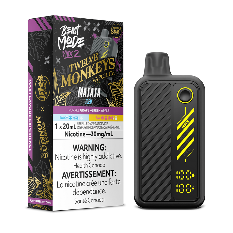 MATATA ICED - FLAVOUR BEAST X 12 MONKEYS BEAST MODE MAX 2 (20mL) (ONTARIO)