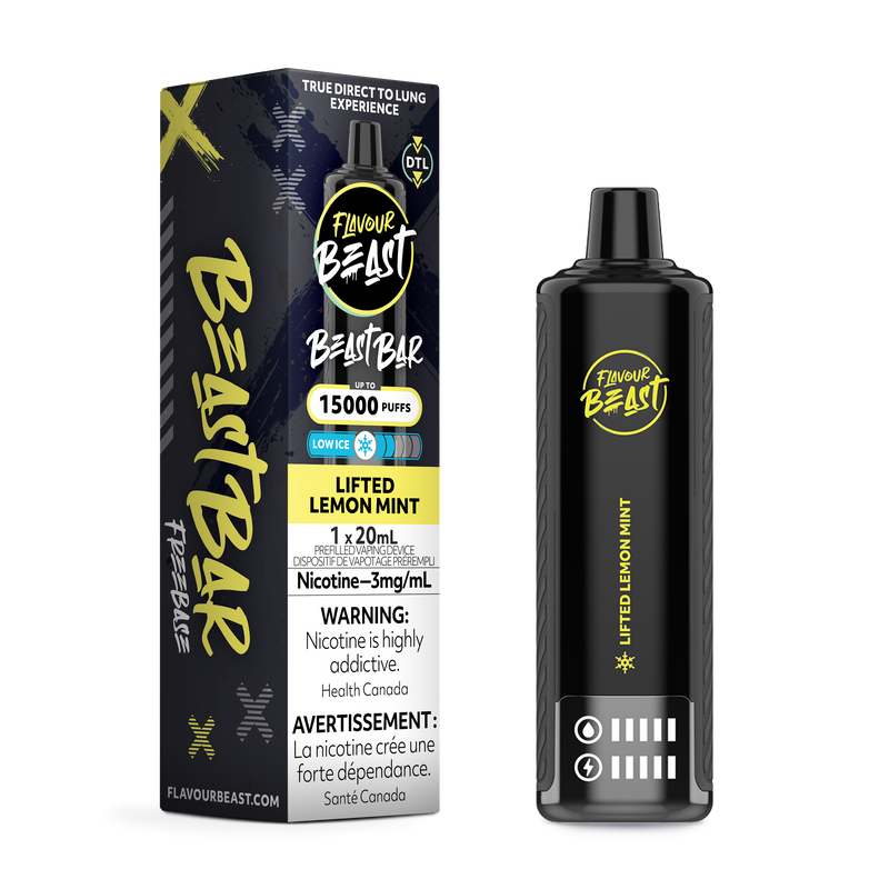 LIFTED LEMON MINT - FLAVOUR BEAST BEAST BAR (20mL) (ONTARIO)