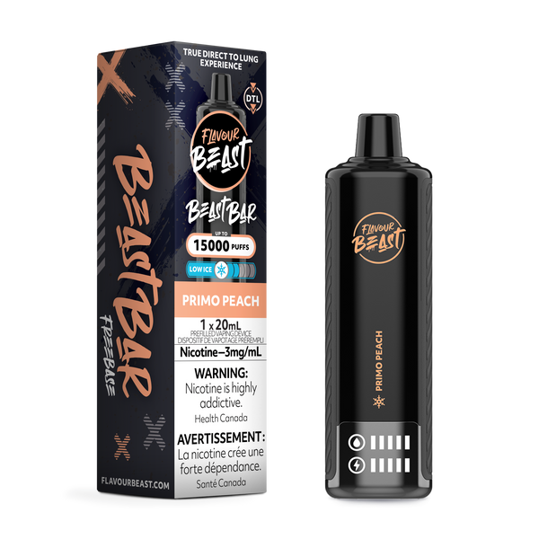 PRIMO PEACH - FLAVOUR BEAST BEAST BAR (20mL) (ONTARIO)