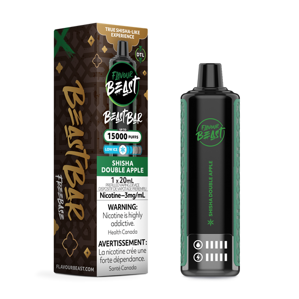 SHISHA DOUBLE APPLE - FLAVOUR BEAST BEAST BAR (20mL) (ONTARIO)