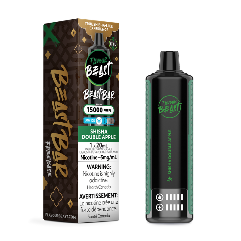 SHISHA DOUBLE APPLE - FLAVOUR BEAST BEAST BAR (20mL) (ONTARIO)