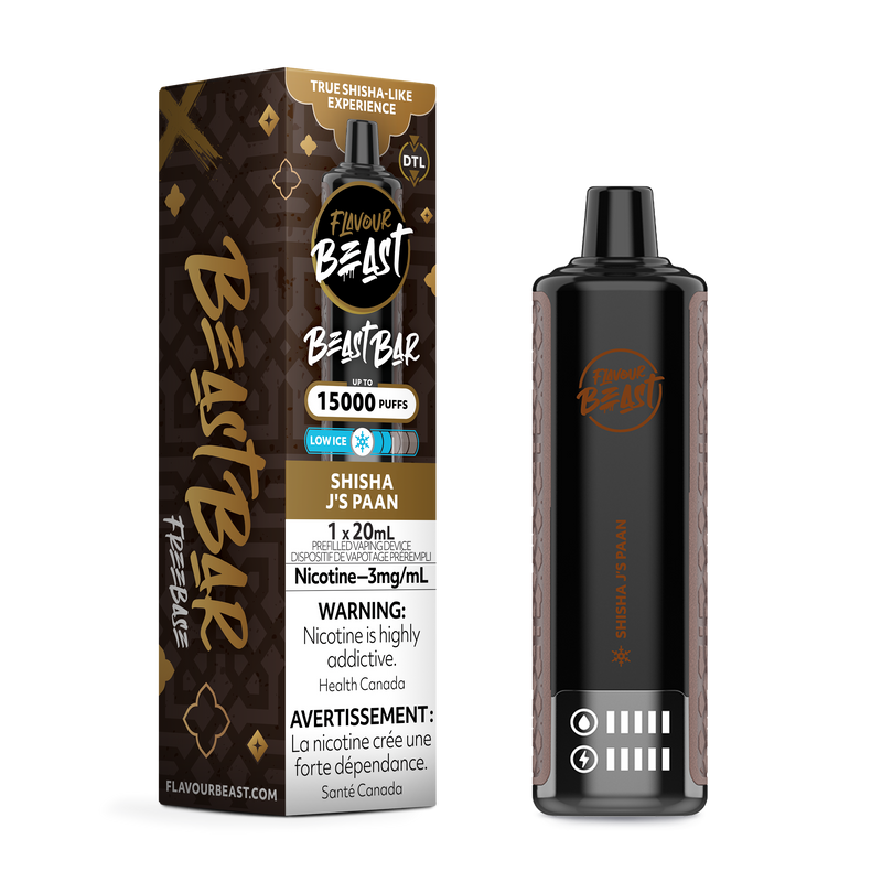SHISHA J'S PAAN - FLAVOUR BEAST BEAST BAR (20mL) (ONTARIO)