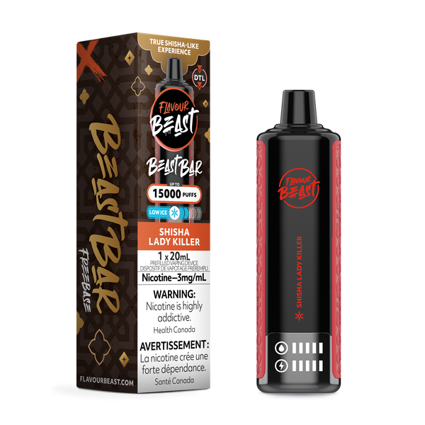 SHISHA LADY KILLER - FLAVOUR BEAST BEAST BAR (20mL) (ONTARIO)