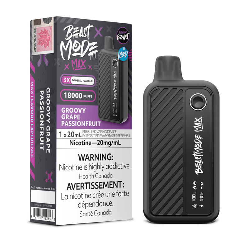 GROOVY GRAPE PASSIONFRUIT - FLAVOUR BEAST BEAST MODE MAX (20mL) (ONTARIO)