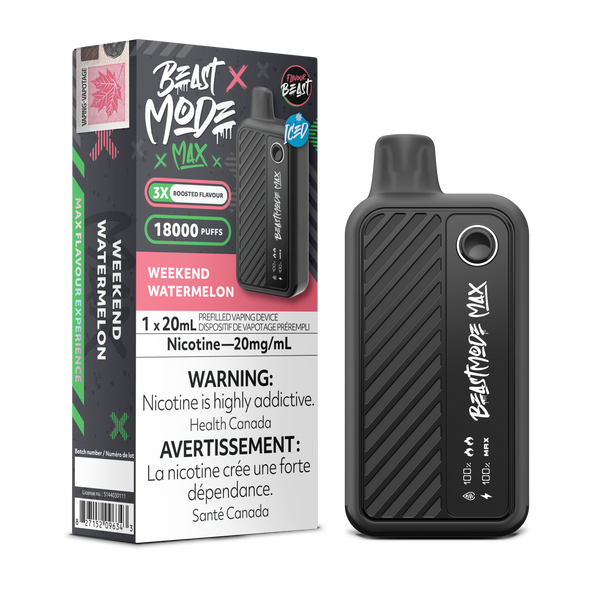 WEEKEND WATERMELON - FLAVOUR BEAST BEAST MODE MAX (20mL) (ONTARIO)