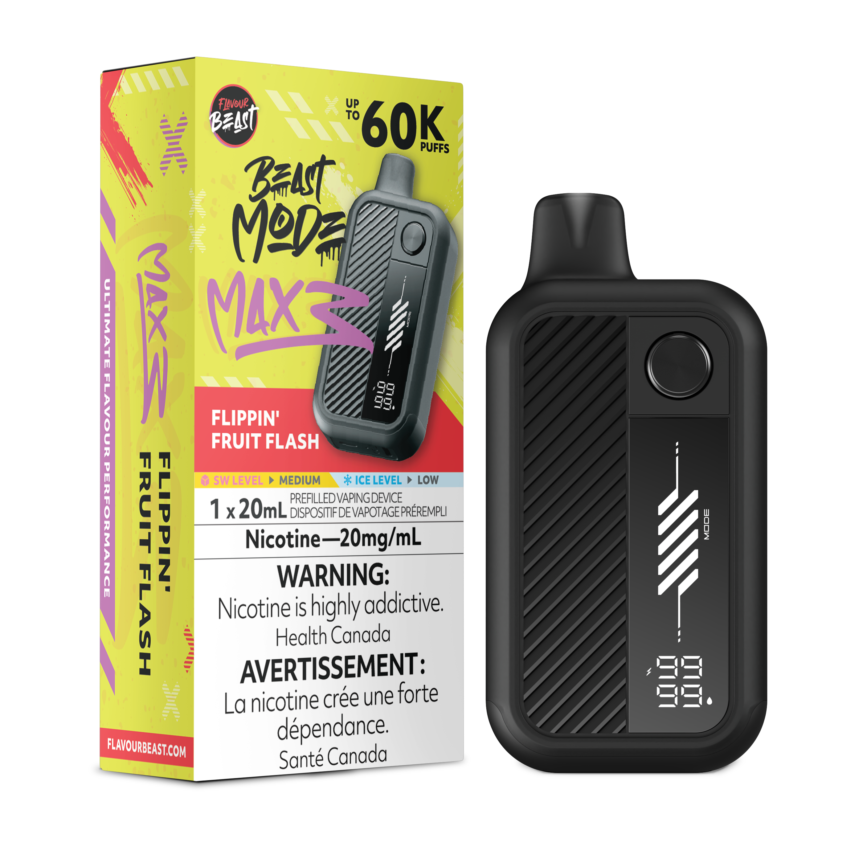 FLIPPIN' FRUIT FLASH - FLAVOUR BEAST BEAST MODE MAX 3 (20mL)