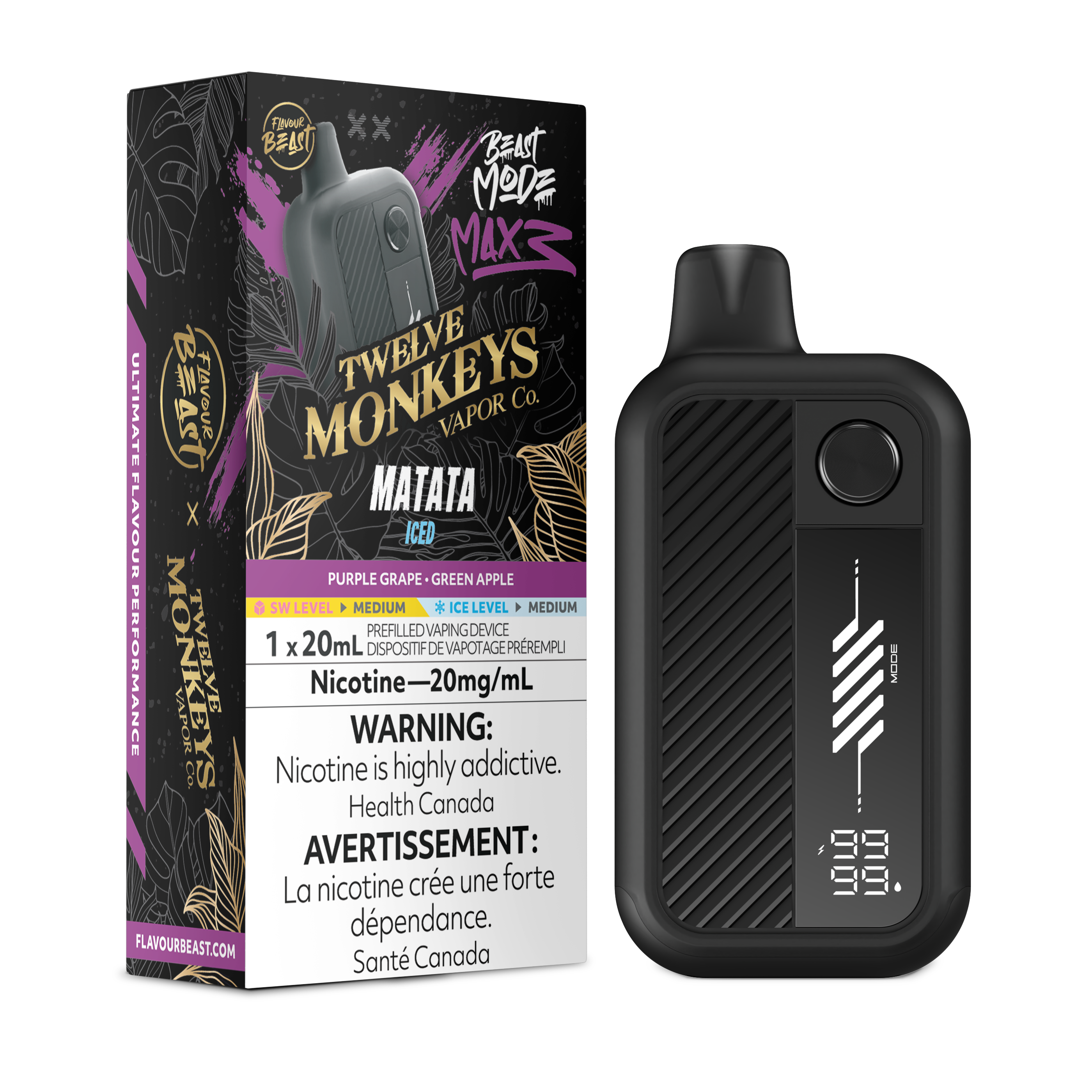 MATATA - FLAVOUR BEAST X 12 MONKEYS BEAST MODE MAX 3 (20mL)