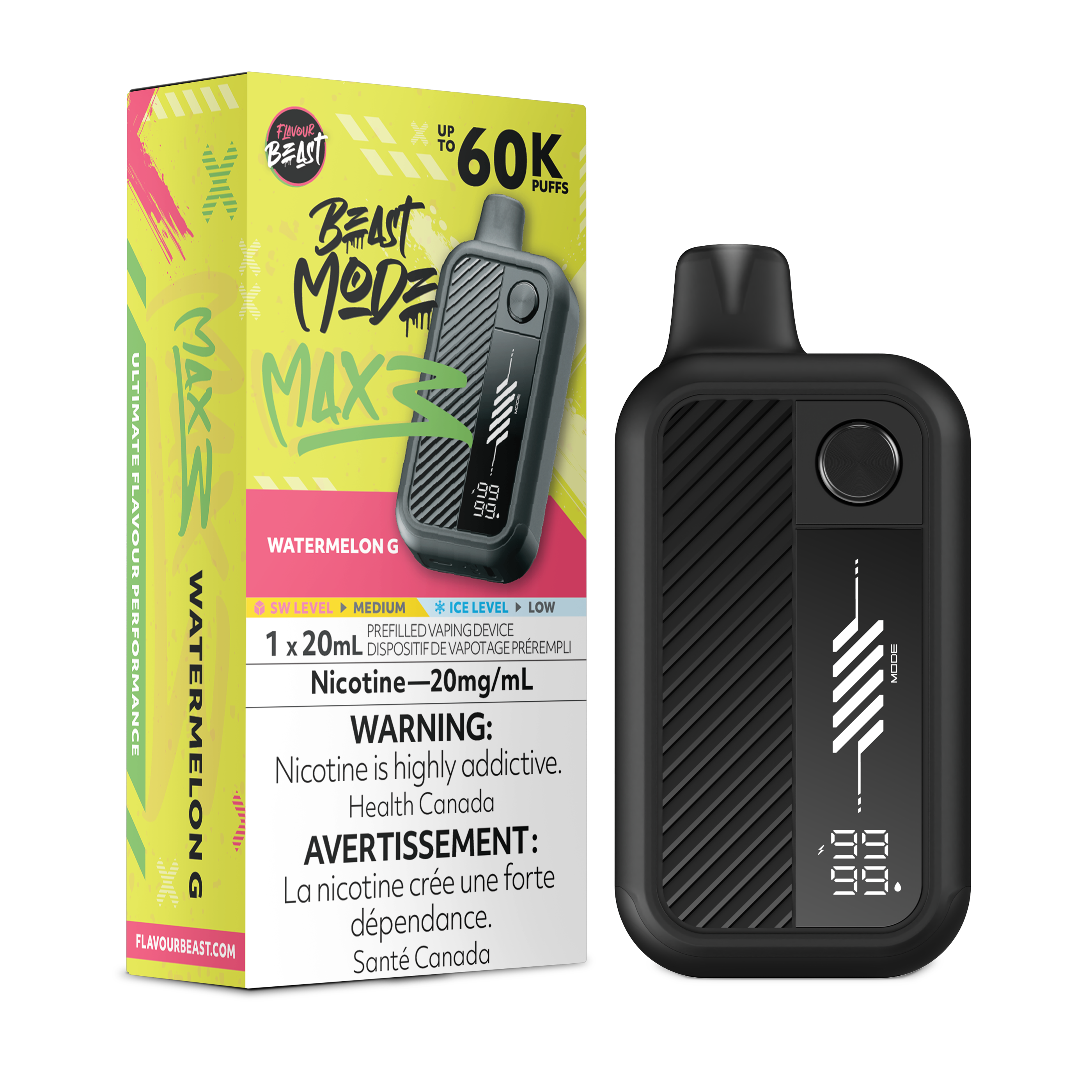 WATERMELON G - FLAVOUR BEAST BEAST MODE MAX 3 (20mL)
