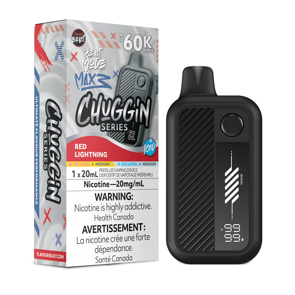 RED LIGHTNING - FLAVOUR BEAST BEAST MODE MAX 3 (20mL)