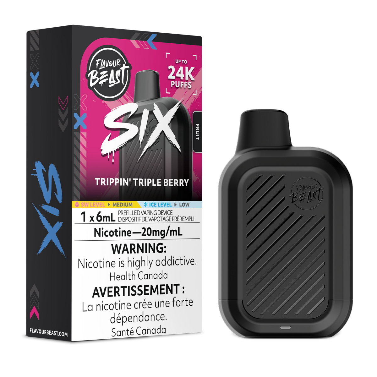 TRIPPIN' TRIPLE BERRY - FLAVOUR BEAST SIX 24K (6mL)