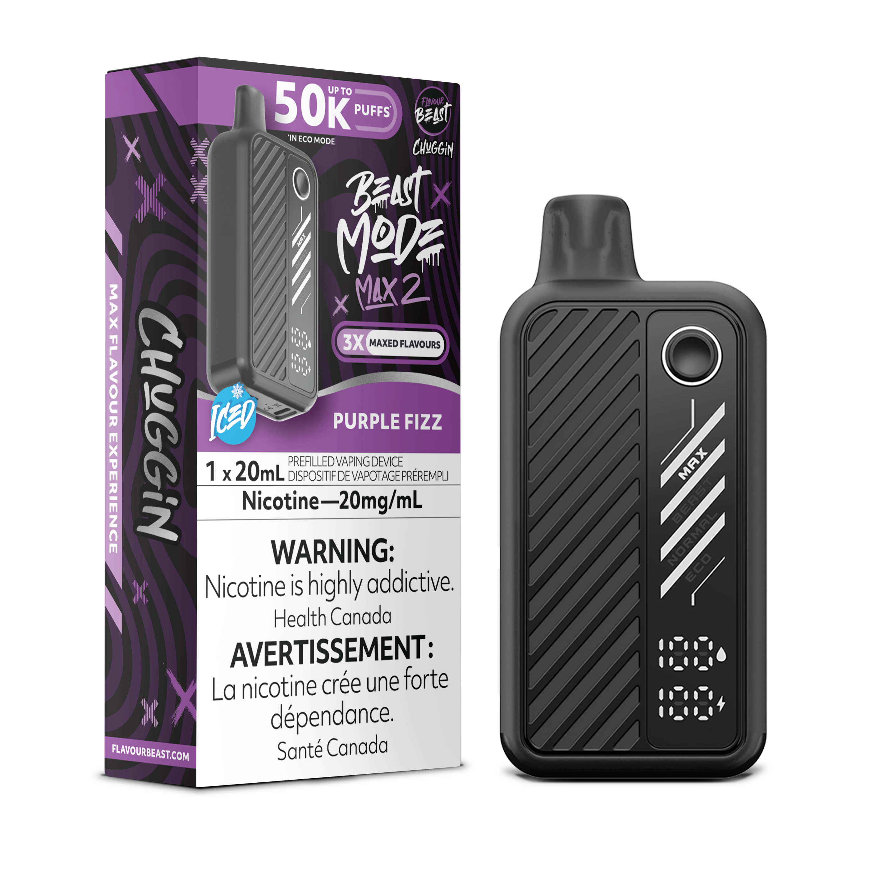 PURPLE FIZZ - FLAVOUR BEAST BEAST MODE MAX 2 (20mL) (ONTARIO)