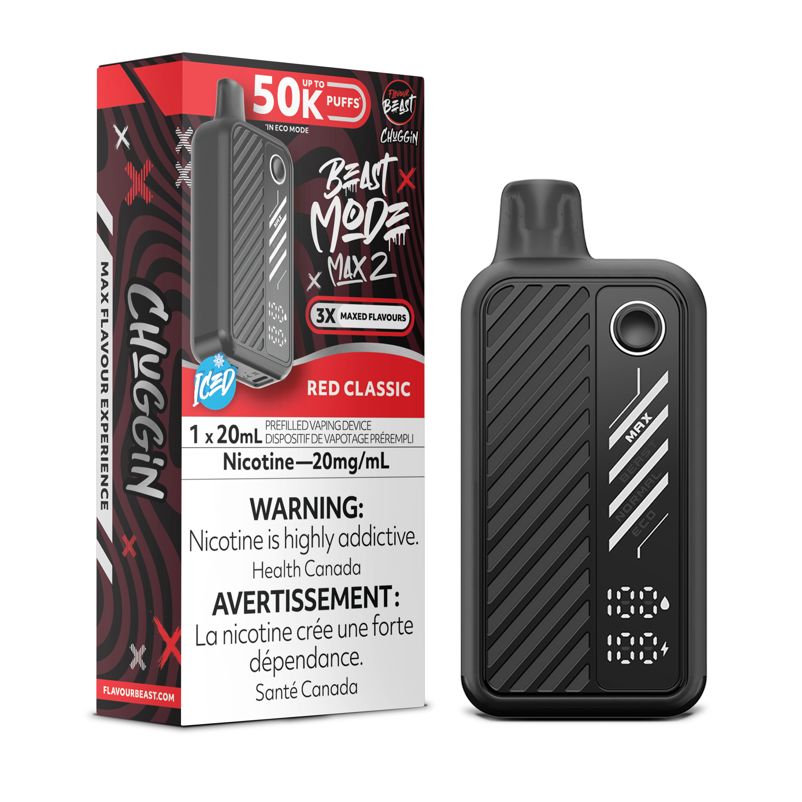 RED CLASSIC - FLAVOUR BEAST BEAST MODE MAX 2 (20mL) (ONTARIO)