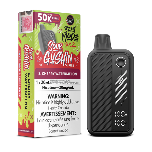GUSHIN S. CHERRY WATERMELON - FLAVOUR BEAST BEAST MODE MAX 2 (20mL) (ONTARIO)