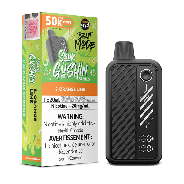 GUSHIN S.ORANGE LIME - FLAVOUR BEAST BEAST MODE MAX 2 (20mL) (ONTARIO)