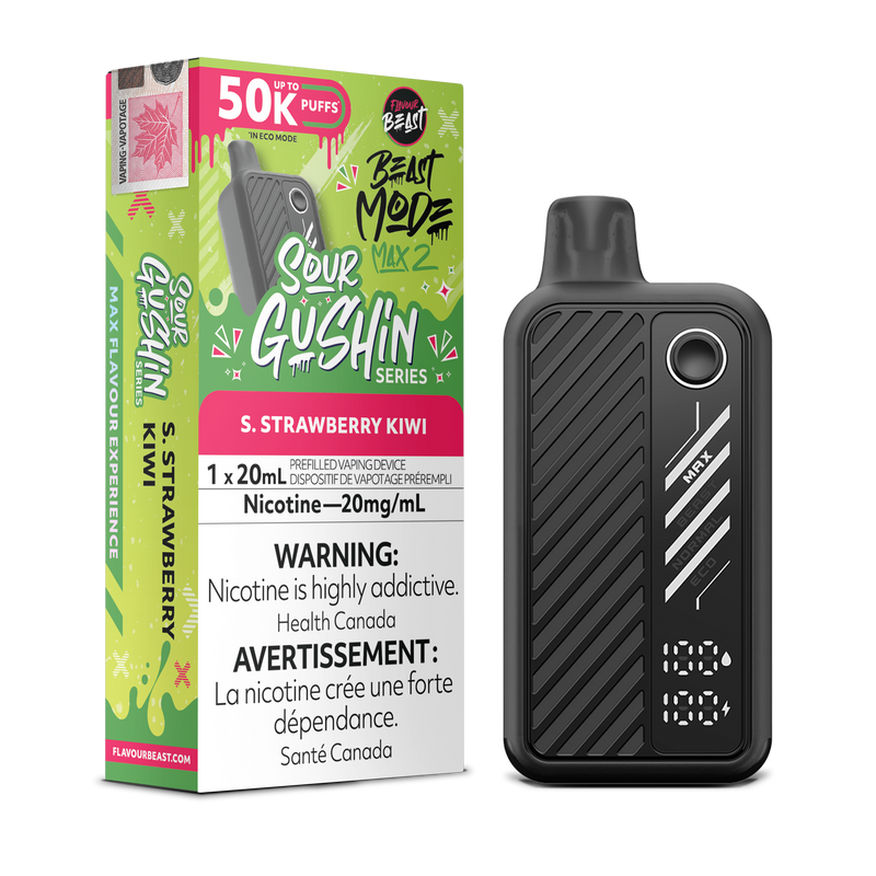 GUSHIN S.STRAWBERRY KIWI - FLAVOUR BEAST BEAST MODE MAX 2 (20mL) (ONTARIO)