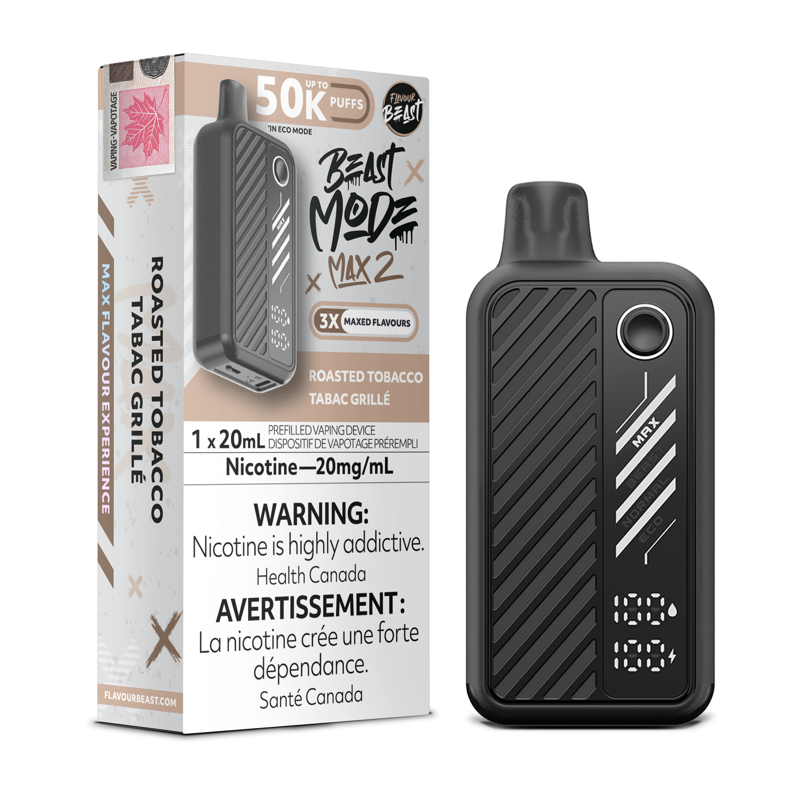 ROASTED TOBACCO - FLAVOUR BEAST BEAST MODE MAX 2 (20mL)