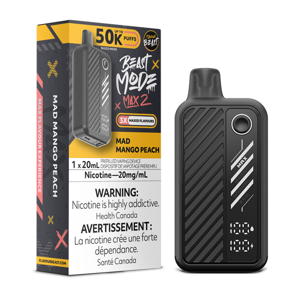 MAD MANGO PEACH - FLAVOUR BEAST BEAST MODE MAX 2 (20mL) (ONTARIO)
