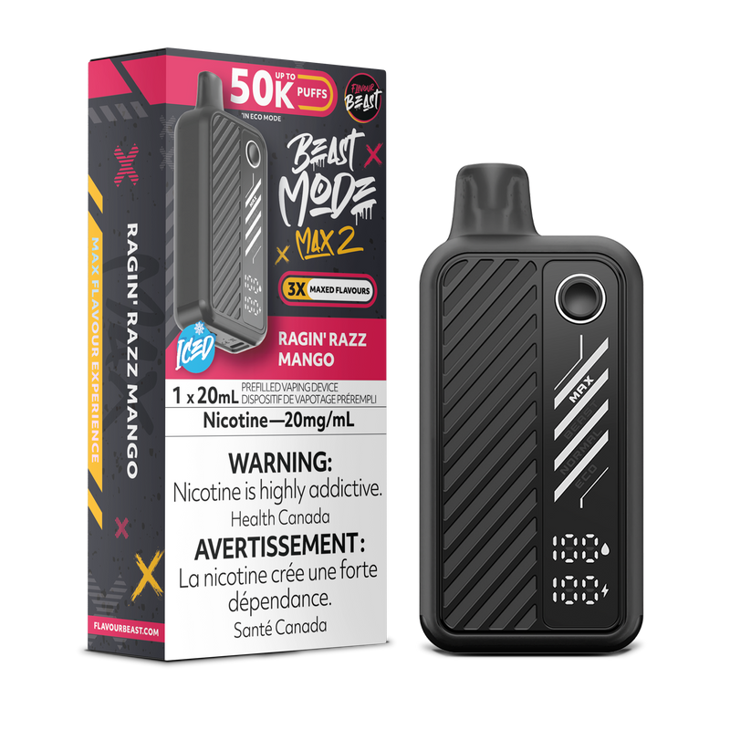 RAGIN' RAZZ MANGO - FLAVOUR BEAST BEAST MODE MAX 2 (20mL) (ONTARIO)