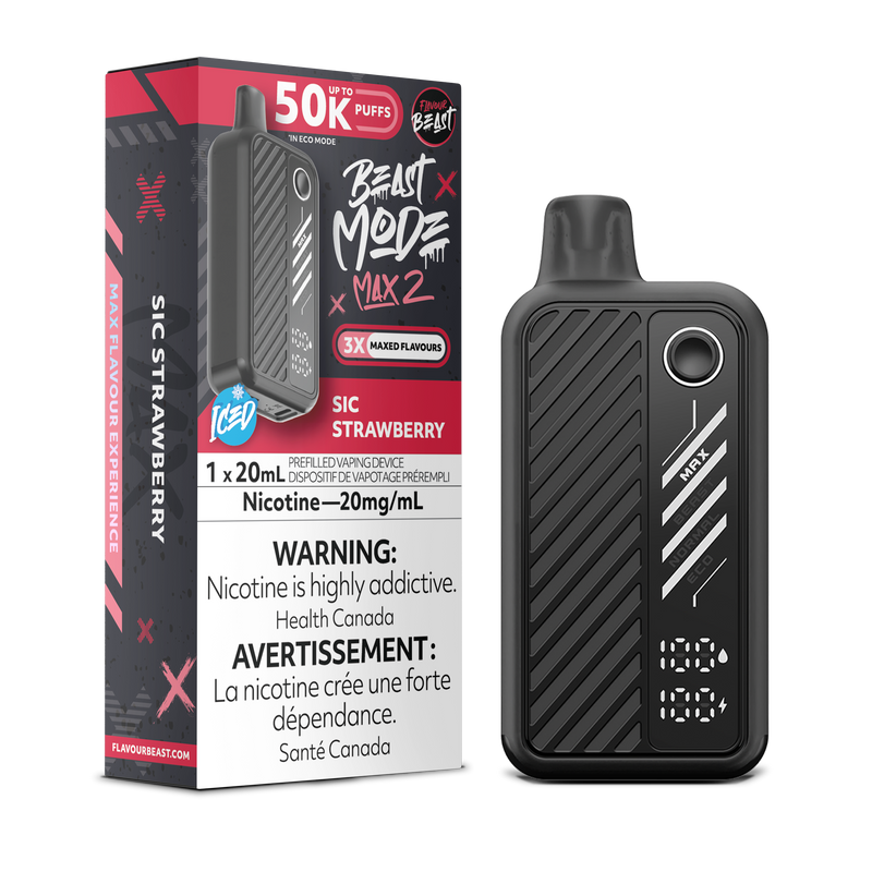 SIC STRAWBERRY - FLAVOUR BEAST BEAST MODE MAX 2 (20mL) (ONTARIO)
