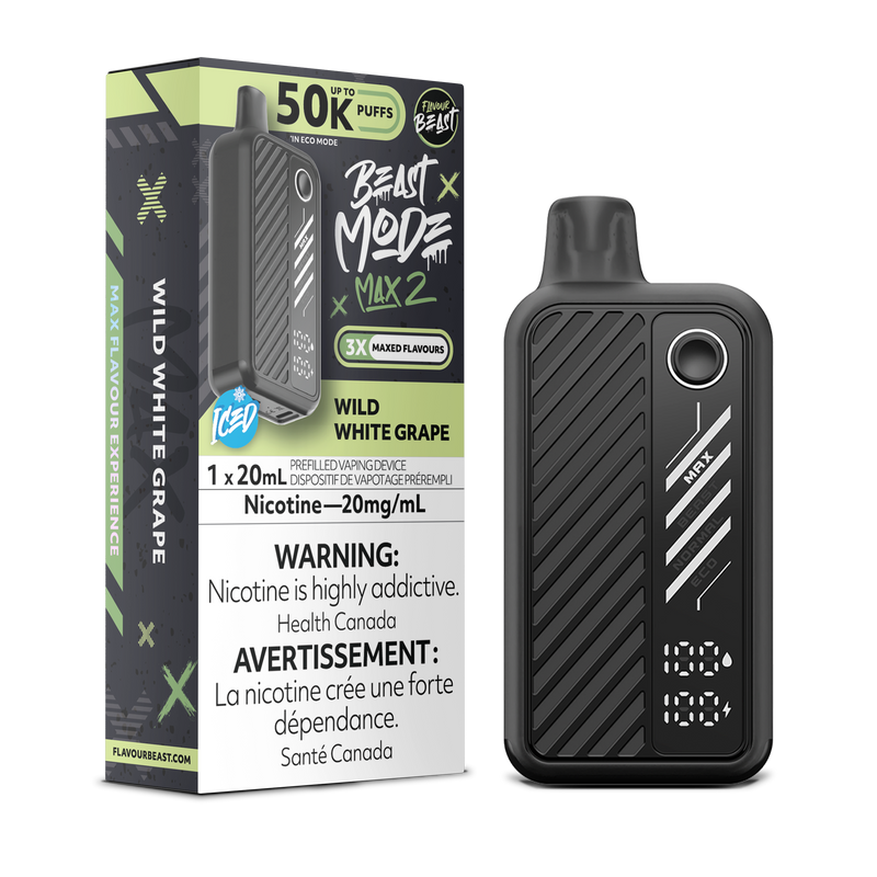 WILD WHITE GRAPE - FLAVOUR BEAST BEAST MODE MAX 2 (20mL) (ONTARIO)
