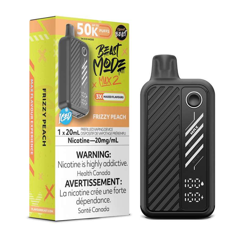 FRIZZY PEACH - FLAVOUR BEAST BEAST MODE MAX 2 (20mL) (ONTARIO)
