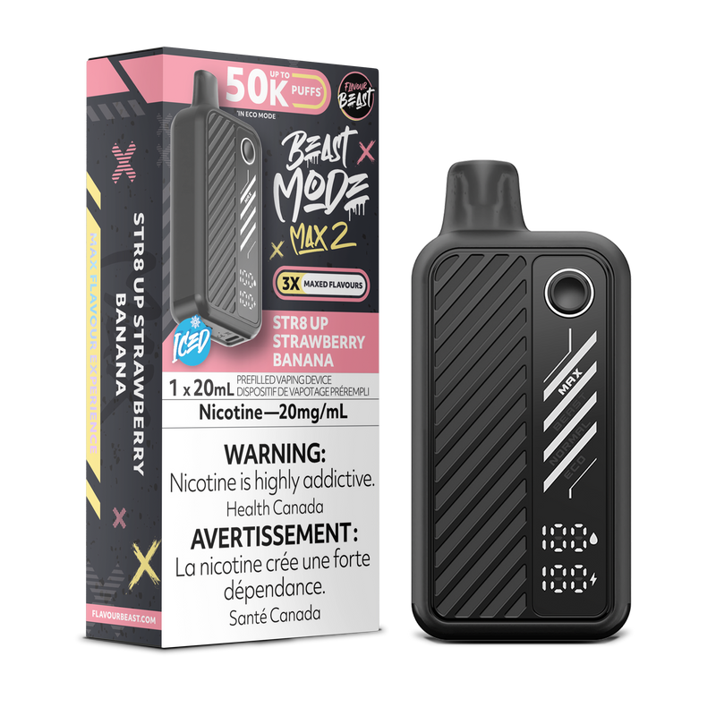 STR8 UP STRAWBERRY BANANA - FLAVOUR BEAST BEAST MODE MAX 2 (20mL) (ONTARIO)