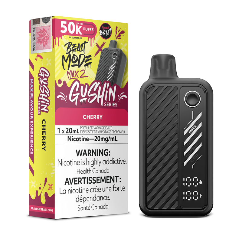 GUSHIN CHERRY  - FLAVOUR BEAST BEAST MODE MAX 2 (20mL) (ONTARIO)