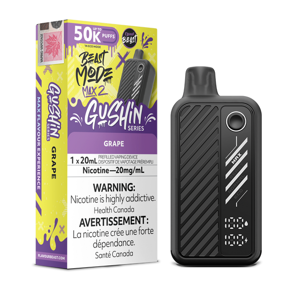 GUSHIN GRAPE  - FLAVOUR BEAST BEAST MODE MAX 2 (20mL) (ONTARIO)
