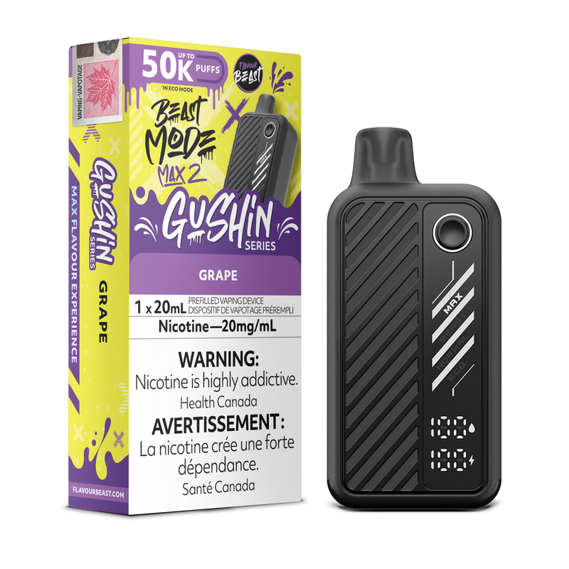 GUSHIN GRAPE  - FLAVOUR BEAST BEAST MODE MAX 2 (20mL) (ONTARIO)