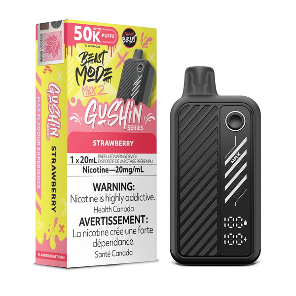 GUSHIN STRAWBERRY  - FLAVOUR BEAST BEAST MODE MAX 2 (20mL) (ONTARIO)