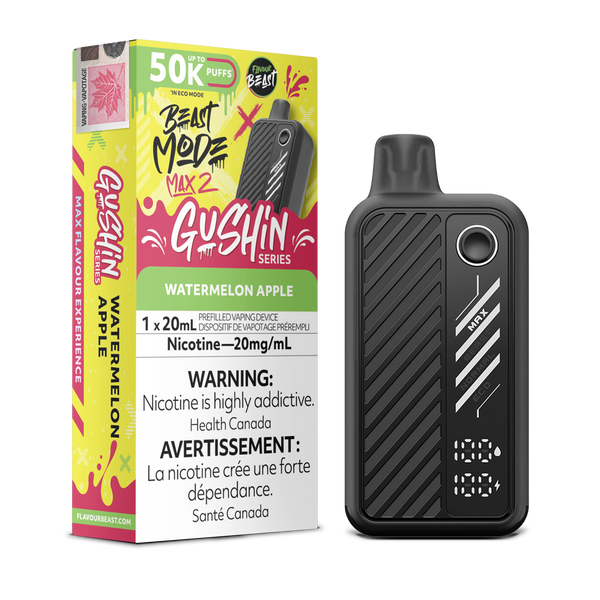 GUSHIN WATERMELON APPLE  - FLAVOUR BEAST BEAST MODE MAX 2 (20mL) (ONTARIO)