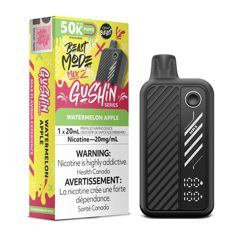 GUSHIN WATERMELON APPLE  - FLAVOUR BEAST BEAST MODE MAX 2 (20mL) (ONTARIO)