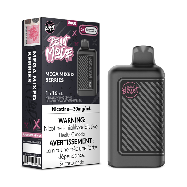 MEGA MIXED BERRIES - FLAVOUR BEAST BEAST MODE 8K (ONTARIO)