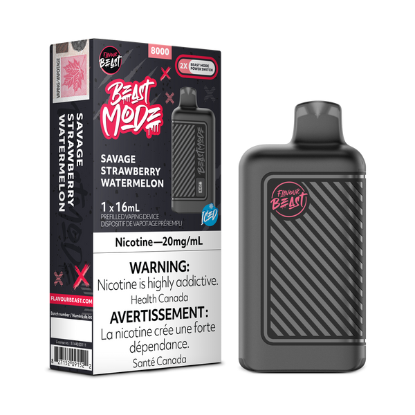 SAVAGE STRAWBERRY WATERMELON - FLAVOUR BEAST BEAST MODE 8K (ONTARIO)