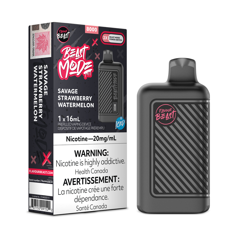 SAVAGE STRAWBERRY WATERMELON - FLAVOUR BEAST BEAST MODE 8K (ONTARIO)