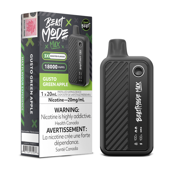 GUSTO GREEN APPLE - FLAVOUR BEAST BEAST MODE MAX (20mL) (ONTARIO)