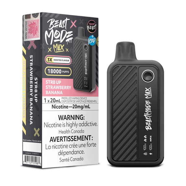 STR8 UP STRAWBERRY BANANA - FLAVOUR BEAST BEAST MODE MAX (20mL) (ONTARIO)