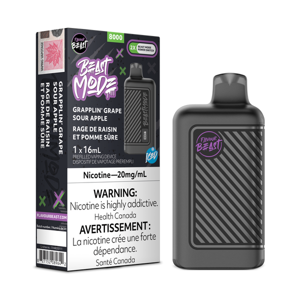 GRAPPLIN' GRAPE SOUR APPLE - FLAVOUR BEAST BEAST MODE 8K (ONTARIO)