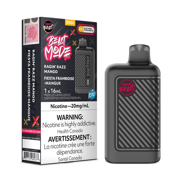RAGIN' RAZZ MANGO - FLAVOUR BEAST BEAST MODE 8K (ONTARIO)