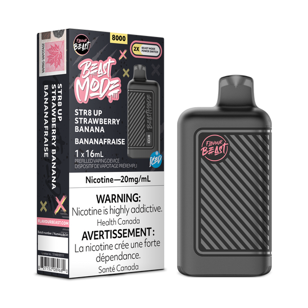 STR8 UP STRAWBERRY BANANA - FLAVOUR BEAST BEAST MODE 8K (ONTARIO)