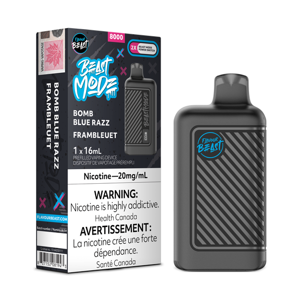 BOMB BLUE RAZZ - FLAVOUR BEAST BEAST MODE 8K (ONTARIO)