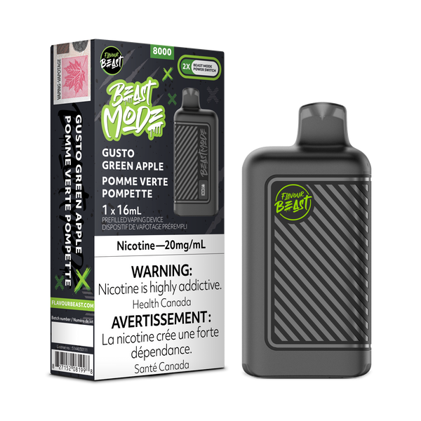 GUSTO GREEN APPLE - FLAVOUR BEAST BEAST MODE 8K (ONTARIO)