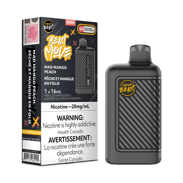 MAD MANGO PEACH - FLAVOUR BEAST BEAST MODE 8K (ONTARIO)