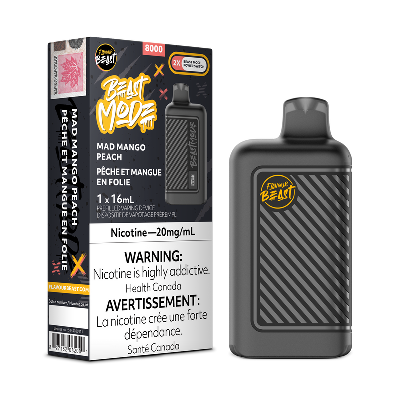 MAD MANGO PEACH - FLAVOUR BEAST BEAST MODE 8K (ONTARIO)