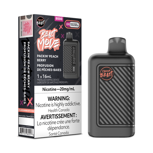 PACKIN' PEACH BERRY - FLAVOUR BEAST BEAST MODE 8K (ONTARIO)