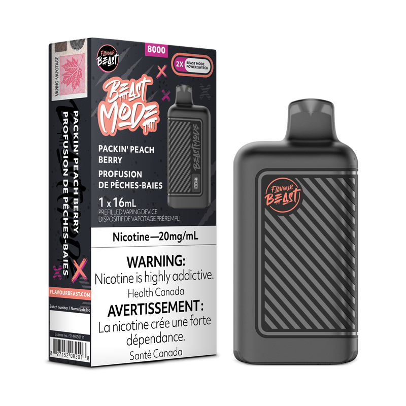 PACKIN' PEACH BERRY - FLAVOUR BEAST BEAST MODE 8K (ONTARIO)