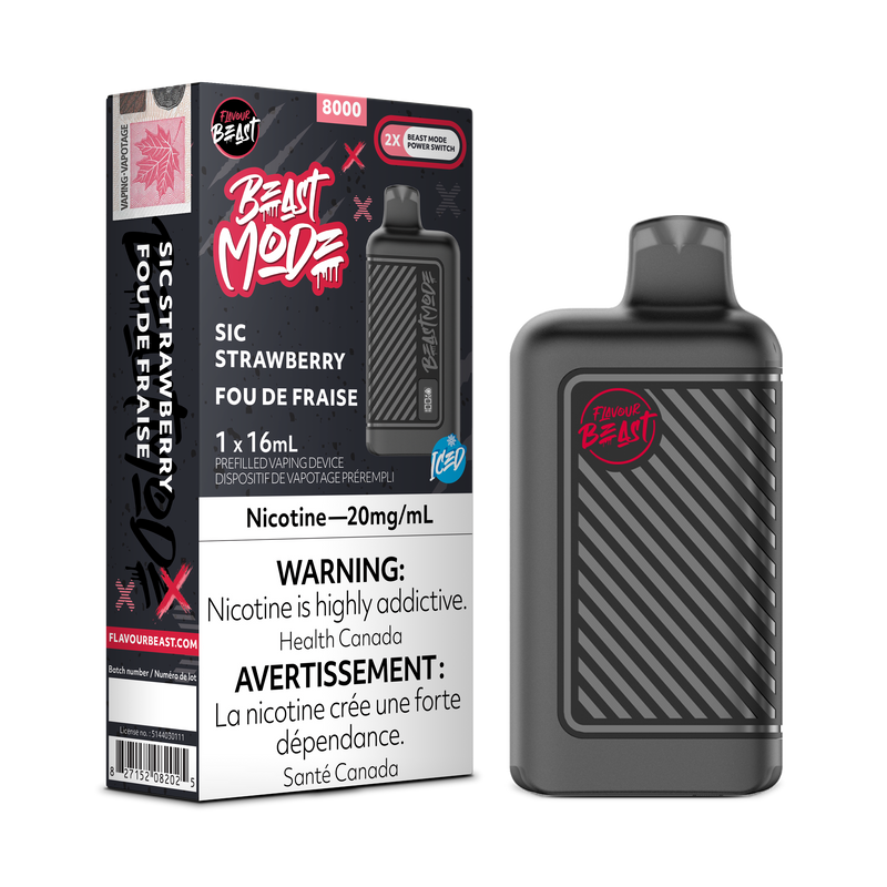 SIC STRAWBERRY ICED - FLAVOUR BEAST BEAST MODE 8K (ONTARIO)