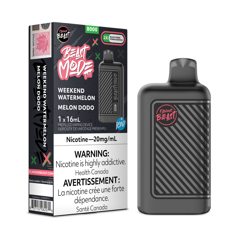 WEEKEND WATERMELON ICED - FLAVOUR BEAST BEAST MODE 8K (ONTARIO)