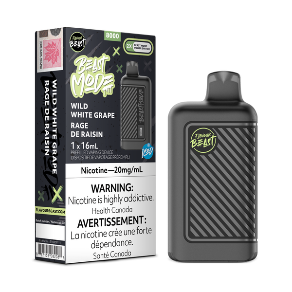 WILD WHITE GRAPE - FLAVOUR BEAST BEAST MODE 8K (ONTARIO)