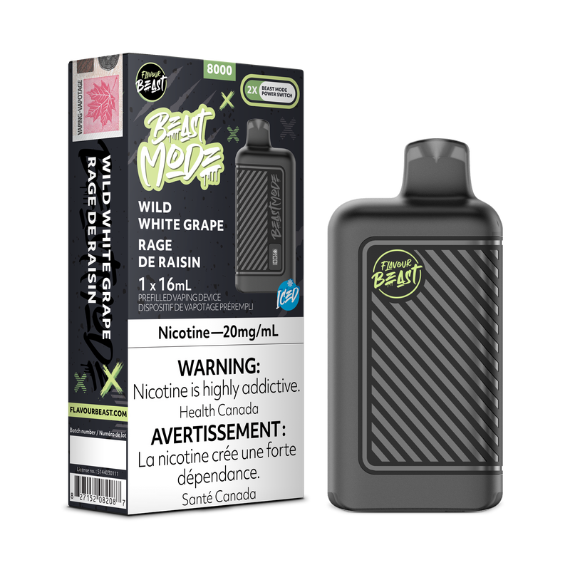 WILD WHITE GRAPE - FLAVOUR BEAST BEAST MODE 8K (ONTARIO)